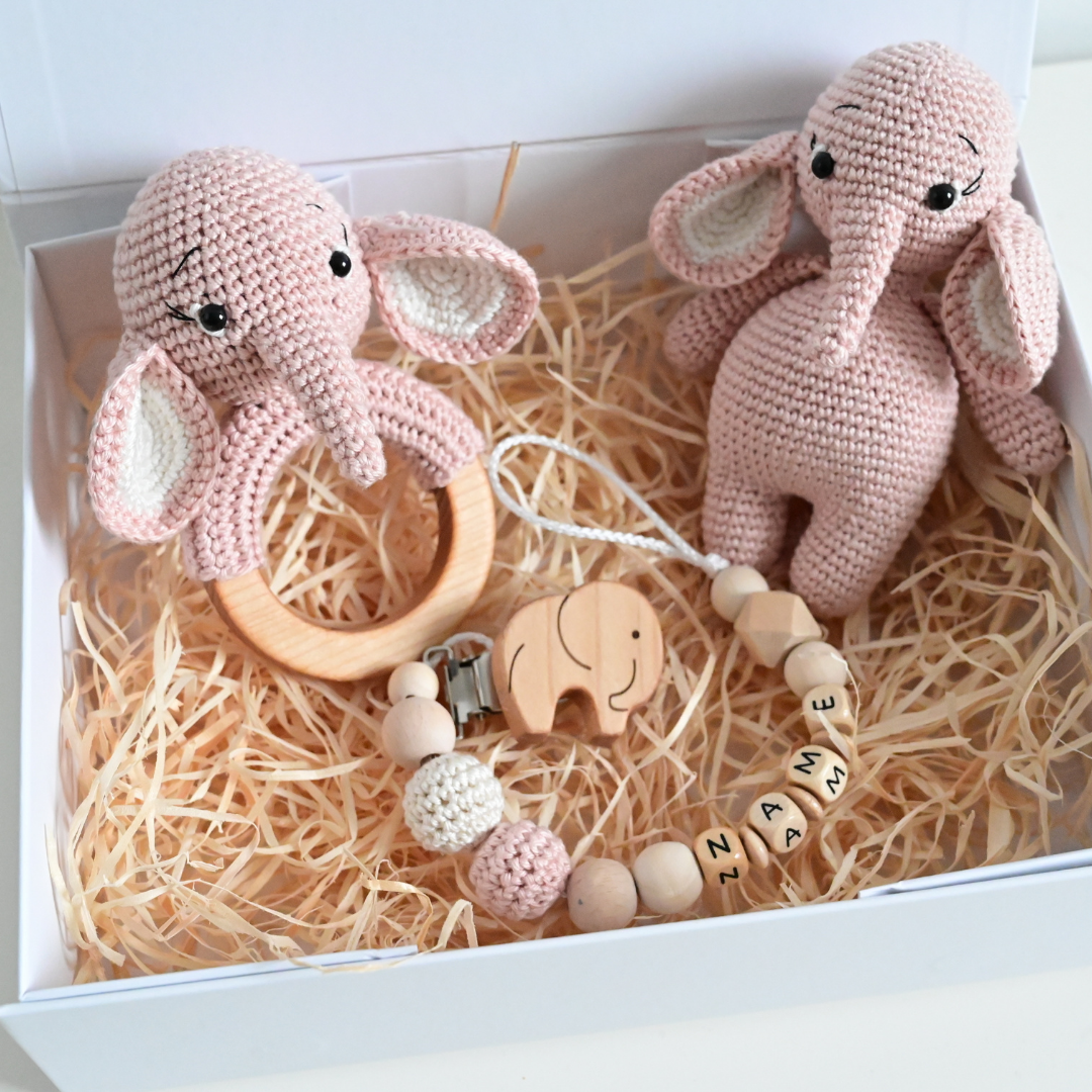 Mint Home Atelier™ Elefanten Set Rosa