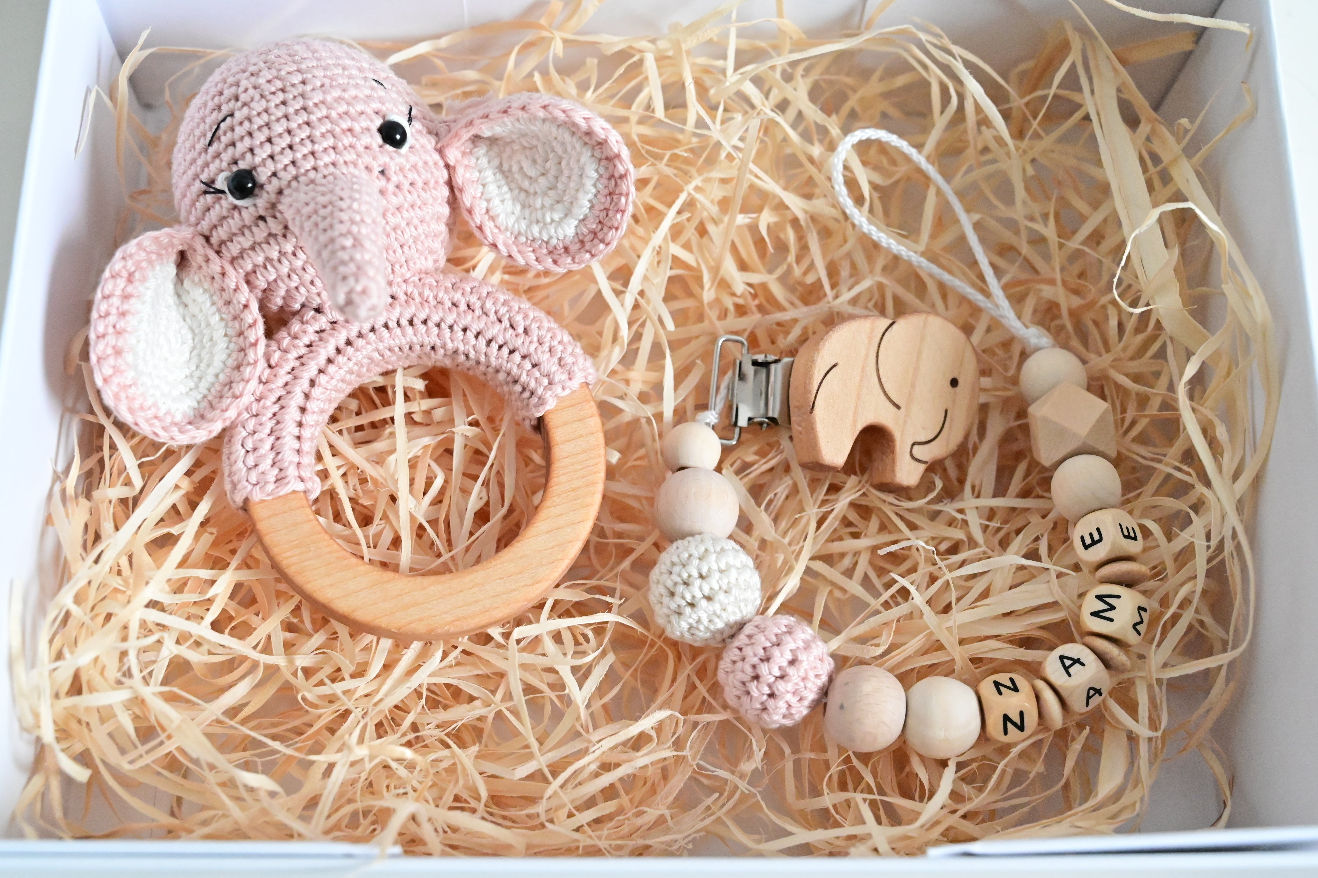 Mint Home Atelier™ Elefanten Set Rosa