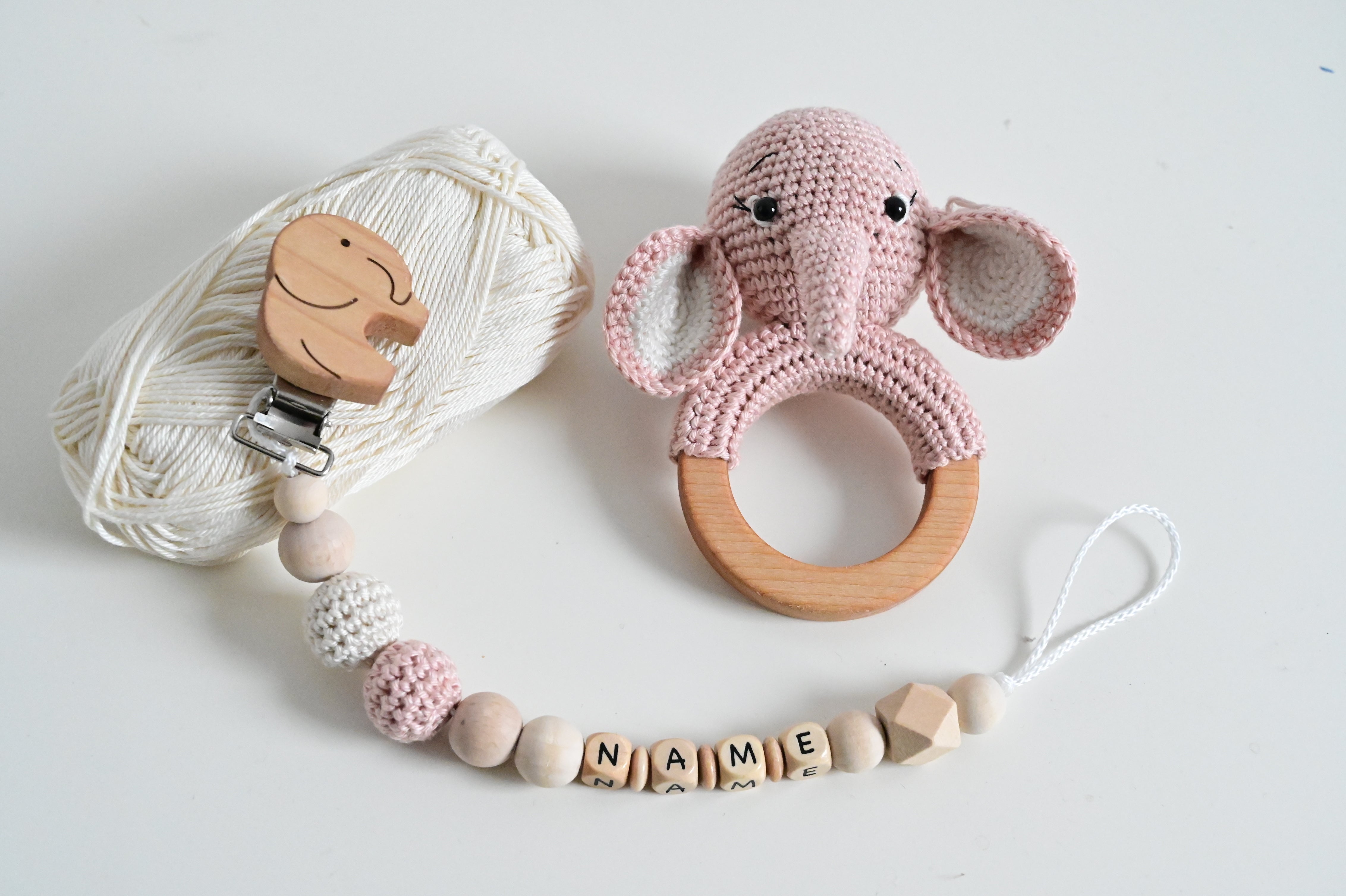 Mint Home Atelier™ Elefanten Set Rosa
